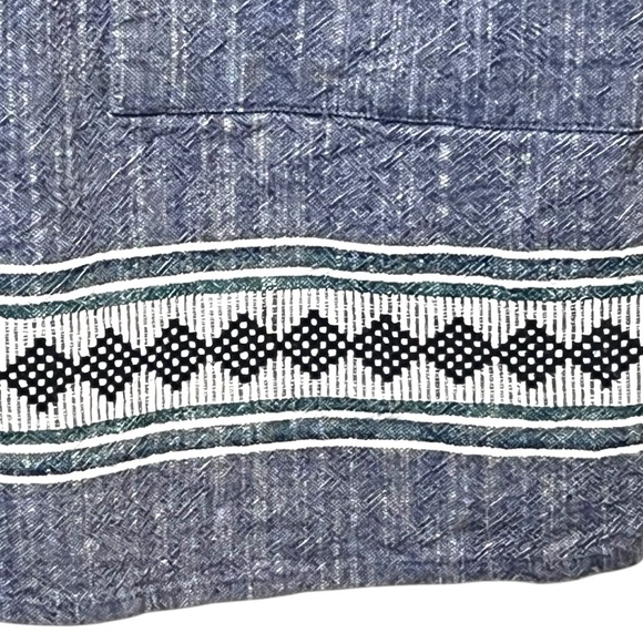 Faherty Hailee Blue Dress with White Embroidery Size S - Picture 8 of 12